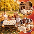 thumbnail image 5 of Thanksgiving Tablecloth Rectangle Turkey Maple Leaf Waterproof & Scratch Resistant for Dinner Party Indoor Outdoor Kitchen Dining Fall Decorations for Home by MPOISVA, 5 of 7