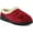 Burgundy, variant on Womens Ivana Clog-Style Suede Slippers - Burgundy - Size 36