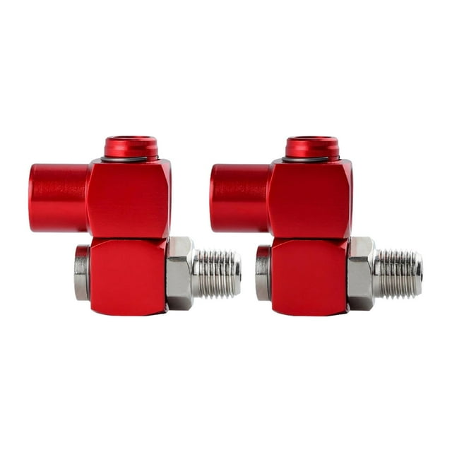 Almencla Connecteur Pneumatique Raccords de Tuyau d'Air Pièces Robustes Tuyau Pivotant Conector Rouge