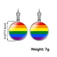 thumbnail image 2 of HIJONES LGBT Pride Earrings for Women Men Rainbow Leverback Earrings Gay Lesbian Transgender Nonbinary Pansexual Bisexual Earrings Jewelry Transgender, 2 of 5