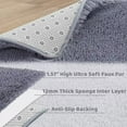 thumbnail image 5 of HOMERRY 5ft x 8ft Shaggy Area Rugs for Bedroom Living Room Fluffy Rug Plush Decorative Rug for Indoor Home Floor Carpet, Gray, 5 of 6