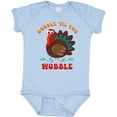 thumbnail image 3 of Inktastic Gobble Wobble Turkey Boys or Girls Baby Bodysuit, 3 of 5