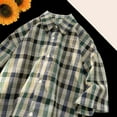 thumbnail image 4 of Ashirexll Mens Shirts Casual, Mens Button up Shirts Short Sleeve, Fashion Plaid Printed Button up Shirts Short Sleeve Casual Turndown Collar Summer Tops, 4 of 5