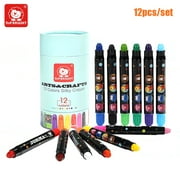 Topbright 12Pcs Crayons Children 12 Color Art Drawing Set Kids Student Pastel Art Drawing Supplies Kids Gifts