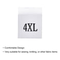 thumbnail image 4 of Clothing Sewing Size Label, 4XL Sizes Woven Embroidered Label White for Clothes Garment, Pack of 100, 4 of 6