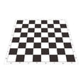 thumbnail image 2 of eloria 10" Inch Tournament CHESS Set Basic Plastic Pieces, Canvas Board Queens Game Chess Board Set, 2 of 2
