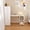 White, variant on Montary Mobile L-Shaped Desk with Shelves & Wheels, Foldable & Expandable Office Desk for Small Spaces (Natural)