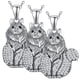 thumbnail image 2 of Cadenas con Dijes de Michis CatNeck01 3Pzas British Longhair Plata Metal Cadena y Dije., 2 of 2