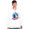 thumbnail image 4 of Vintage Cartoon All American Dad Bod Men Big & Tall Zip Hoodie Brisco Brands 5X, 4 of 5