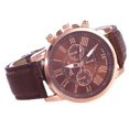 thumbnail image 3 of Fashion Womens Leather Strap Stainless Steel Quartz Watch Pointer Watch, 3 of 9