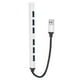thumbnail image 4 of Hub USB de 7 puertos Aleación de aluminio 5 Gbps 1 USB3.0 6 USB2.0 Hub USB multipuerto de diseño simple Divisor, 4 of 10