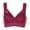 Wine, variant on VerPetridure Sports Bras for Women Pack Women Yoga Sports Front Closure Extra-Elastic Breathable Lace Trim Bra Underwear