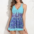 thumbnail image 1 of TIMIFIS Tankini Swimsuits for Women with Shorts Drawstring Bathing Suits Two Piece Floral Print Swimwear, 1 of 5