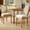 Beige, variant on French Farmhouse Mid Century Dining Chairs Set of 2, Upholstered Round Back Chairs with Solid Wood Legs for Kitchen Dining Room Bedroom & Restaurant