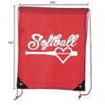 thumbnail image 2 of Mato & Hash Ladies Softball Drawstring Bags with 3,6, and 10 Pack Bulk options, 2 of 4