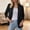 Black-A, variant on Cropped Blazers for Women Dressy Short Suit Jackets Business Casual Open Front Long Sleeve Suit Jacket Cardigan Blue-B