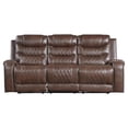 thumbnail image 3 of Pemberley Row Microfiber Brown Sofa Rectangular Power Reclining with USB Charging 86.5" x 40.5" x 37.5", 3 of 9
