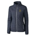 thumbnail image 2 of Women's Cutter & Buck Heather Navy Northern Arizona Lumberjacks Vault Rainier PrimaLoft Eco Insulated Full-Zip Puffer, 2 of 3