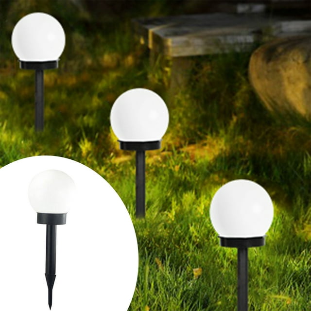 Dvkptbk Solar LED Light Water Proof Garden Lights Solar Powered for Yard Patio Walkway in Ground Spike Cool White Solar Light Home Essentials