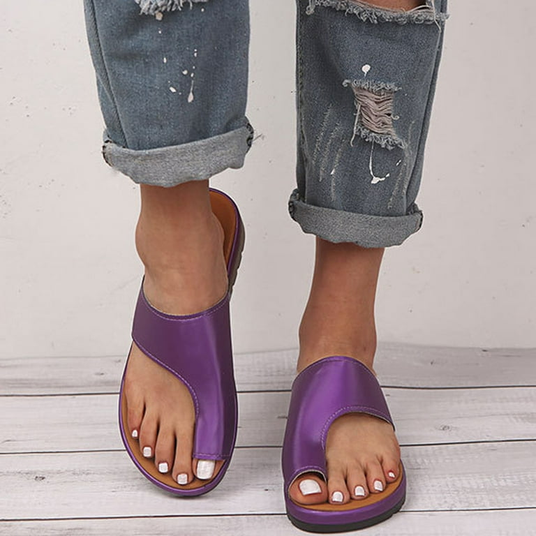 Zanvin Womens Sandals Clearance Sandals Women Beach Vintage Casual  Comfortable Shoes Slippers Flat Flip-flops, Beige, 38 