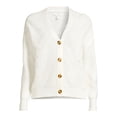 thumbnail image 3 of Time and Tru Women's Boyfriend Pointelle Cardigan, Sizes XS-3XL, 3 of 8