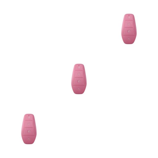 VONKY Soft Silicone Case For Car Keys Easy Pressing Buttons Fit Soft And Elastic Cover For BYD Atto Pink 9 x 5cm 3Set