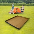 thumbnail image 6 of Colaxi Camping Blanket Sleeping Pad Park Blanket Beach Mat with Carry Strap Tent Pad Picnic Blanket for Family Party Camping Outdoor Khaki, 6 of 9
