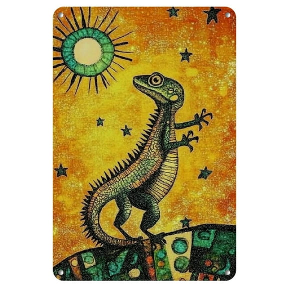 YNLLOOFC Metal Tin Sign Painting Kokopelli Desert Tribe Sun Southwest Wall Decoration Art Posters Vintage Gifts Metal Tin Painting (8x10inch)