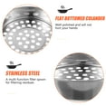 thumbnail image 2 of KAKOWELY Mesh Strainer Stainless Steel Large Hole Colander Cooking Strainer Kitchen Gadget,10.83"X7.87"X1.77", 2 of 4