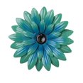 thumbnail image 1 of Nvzi-a - 2 piezas de margaritas de metal 3D para decoración de pared, multicapa, para exteriores, rústicas, para jardín, sala de estar, casa, granja, cerca, 8 pulgadas (azul lago), 1 of 3