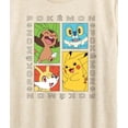 thumbnail image 3 of Pokémon - Pickachu Chespin Fennekin Froakie Grid- Women's Short Sleeve Graphic T-Shirt, 3 of 5