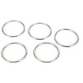 thumbnail image 1 of 5 Pcs Anneau Rond Soudé en Acier Inoxydable de Qualité Marine pour Navigation Plongée Bagages 4x40mm, 1 of 5