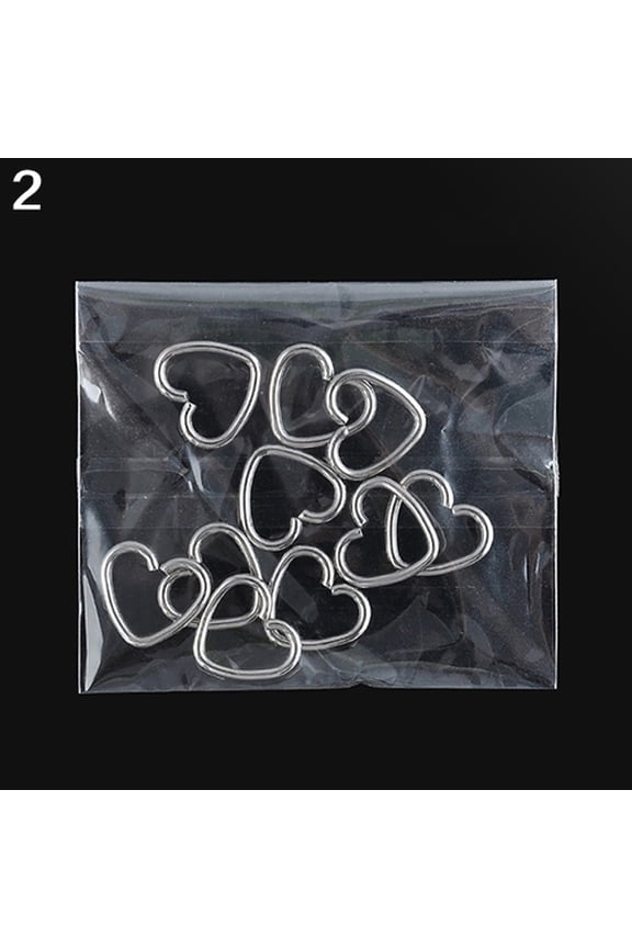 Pack Of 10 Women Stainless Steel Heart Star Helix Cartilage Studs Piercing Earrings