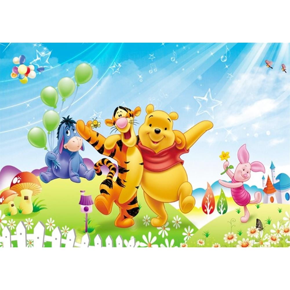Mojoyce 5d Diy Full Drill Diamond Painting Winnie The Pooh Cross Stitch Kit Hg762 Walmart Com