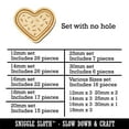 thumbnail image 2 of Heart Sprinkle Cookie Wood Mini Charms Shapes DIY Craft Jewelry - No Hole - Various Sizes (16pcs), 2 of 7