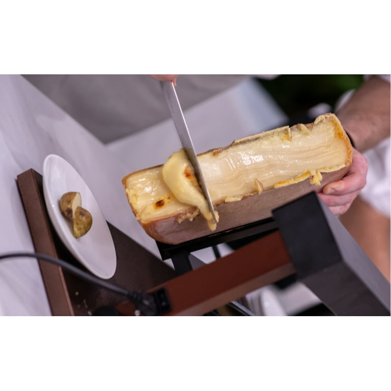  French Raclette Cheese - Half Cheese Wheel (6 pound) And  igourmet Cheese Storage Bag : Grocery & Gourmet Food