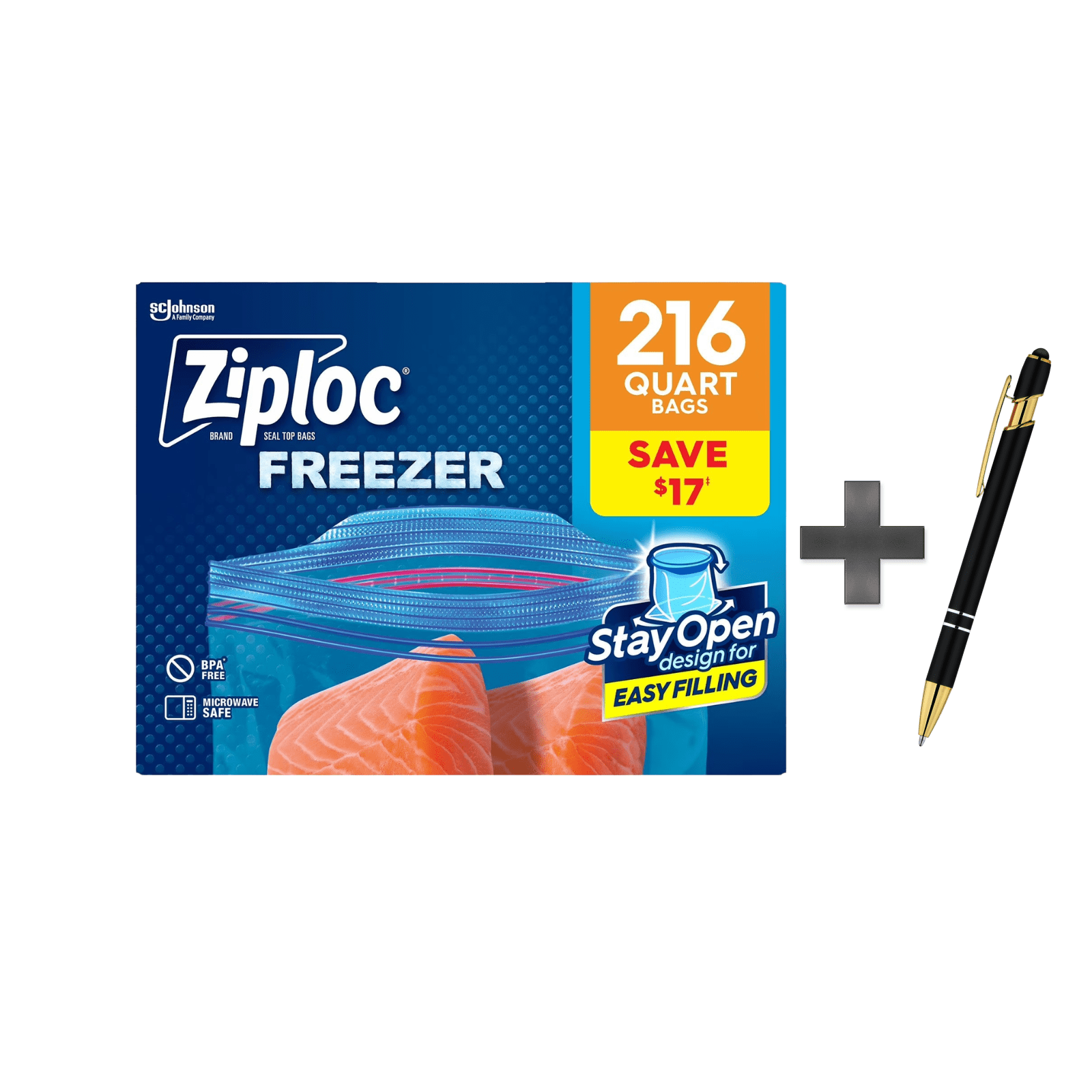Ziploc, Freezer Bags, Gallon, 250 Ct, Easy Open Tabs - Walmart.com