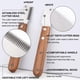 thumbnail image 2 of 1 Uds., cuchillo recortador de mano izquierda, cuchillo pelador profesional para perros con mango de madera ergonómico Rojo Verde Cocina, Decoración y Otros, 2 of 5