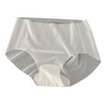 thumbnail image 4 of PiGOGI Women's Seamless Ice Silk Underwear - Comfortable Breathable Briefs - M to L Soft Panties White, 4 of 4