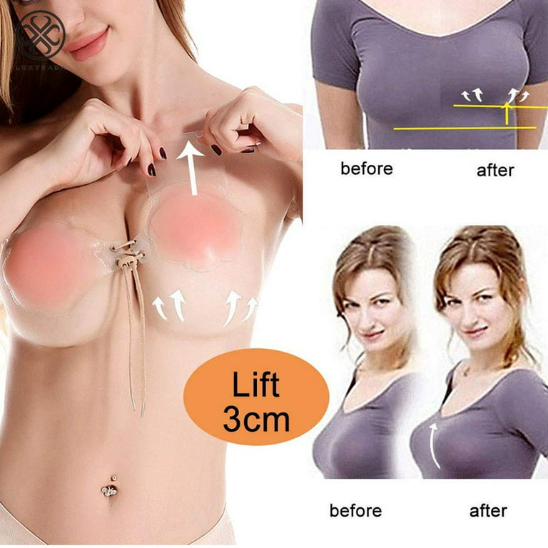 Silicone Teardrop Invisible Breast Tape Wireless Bra - TheCelebrityDresses