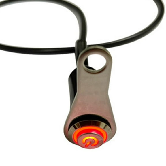 Waterproof Motorcycle Switch Handlebar Mount Stainless Steel ON OFF LED Button