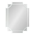 thumbnail image 2 of Kate and Laurel Minuette Glam Wall Mirror, 18 x 24, White, Boho-Chic Home Decor for Wall, 2 of 7