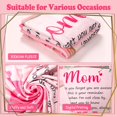 thumbnail image 2 of XZYG Gifts for Mom Birthday Gifts for Mom Mom Gifts from Daughter Son Super Soft Flannel Pink Blanket Moms Birthday Gift Ideas Mom Blankets Gifts for Mother''s Day Birthday Christmas(40*50inch), 2 of 5