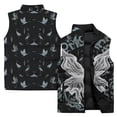 thumbnail image 5 of Chaleco con estampado de mariposas simple y moderno para hombre, chaleco informal, cálido y resistente al viento y al frío, ropa para hombre, 5 of 5
