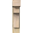 thumbnail image 2 of Ekena Millwork 8"W x 22"D x 34"H Westlake Block Rough Sawn Bracket w/ Offset Brace, Douglas Fir, 2 of 25
