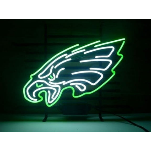 Queen Sense 20"x16" Custom For Philadelphias Sports League Eagles Neon Sign Wall Decor Handmade Artwork Beer Pub Bar Man Cave Party Gift Neon Light W120PEL