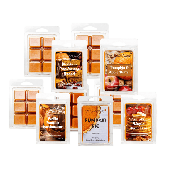 Pumpkin Lovers Combo 5 Pack - 5  Maximum Scented Wax Melts - 5 Pack - 10 Ounces - 30 Total Cubes