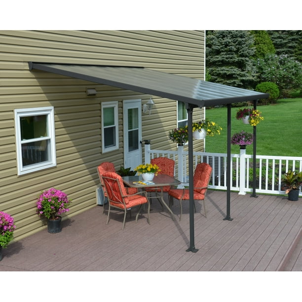 PalramCanopia Feria 10' x 10' Patio Cover, Gray