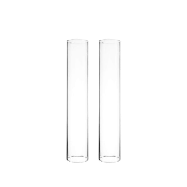 Portavelas CYS EXCEL Hurricane Glass de 35,56 cm de alto x 6,35 cm de profundidad, 2P
