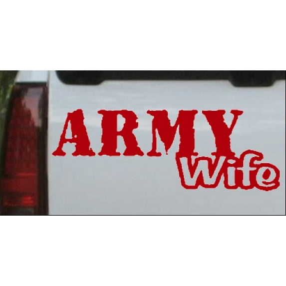 Army Wife Car or Truck Window Decal Sticker